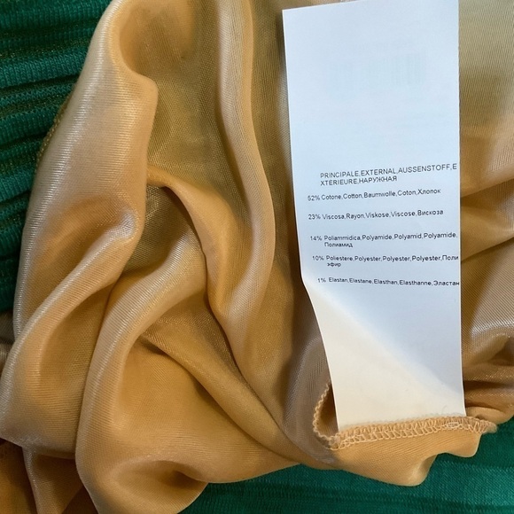 M Missoni Green Rib Stitch Fit Flare Short Dress Size: 38 XS - Picture 5 of 8